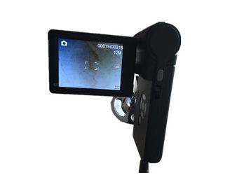 Definição de imagem alta video pequena do microscópio da pele e do cabelo da câmera de Dermatoscope com a tela Rotable do LCD de 3 polegadas