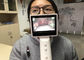 Cartão do SD do laringoscópio Handheld de Endscope Digital da garganta micro com o painel LCD de 3,5 polegadas