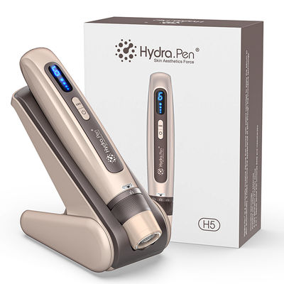 Último aplicador de soro automático de 4 polos EMS Hydra Pen H5 Face Skin Derma Microneedling Pen Essence Regeneração de colágeno